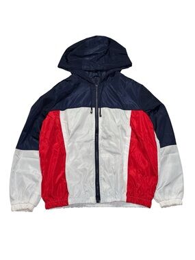 red white blue windbreaker